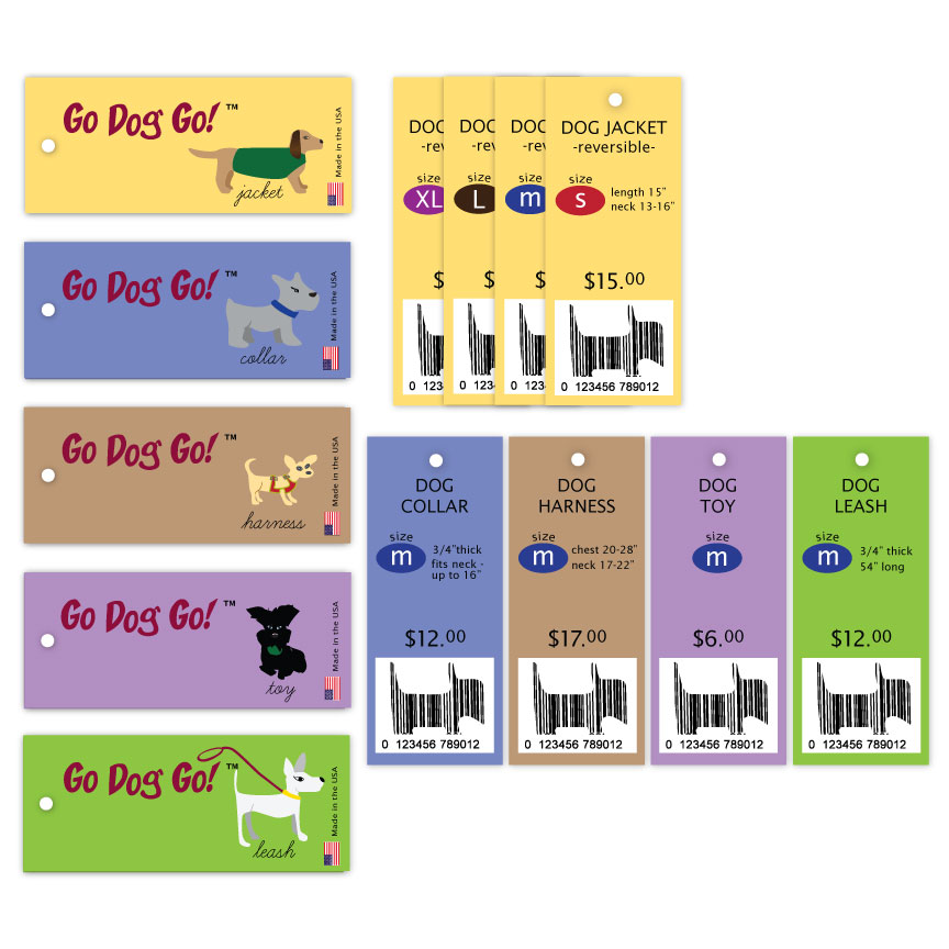 Dog Products Hang Tags